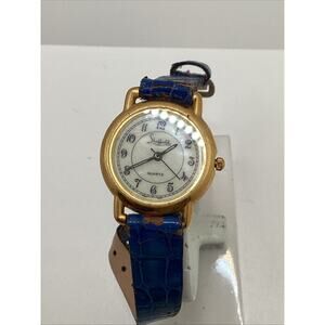 Sheffield Ladies Gold Tone Watch Worn Band New Battery!